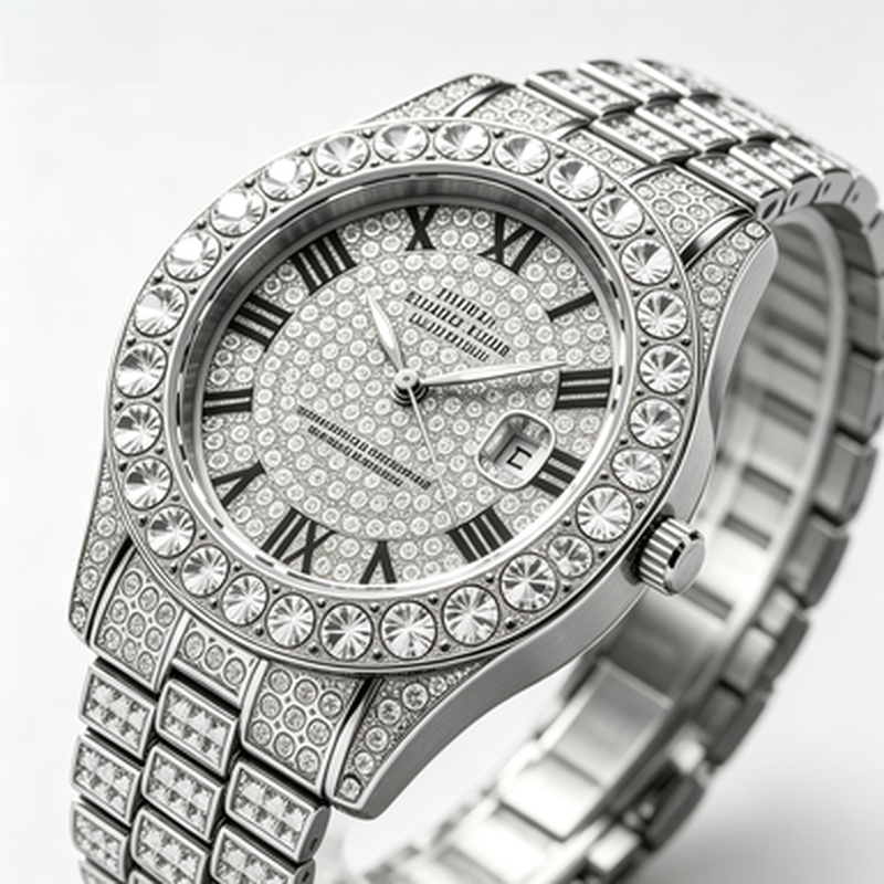Çok Satan Altın Lüks Taşlı Kuv - Luxury Watch Iceberg incelemesi ve fiyatı