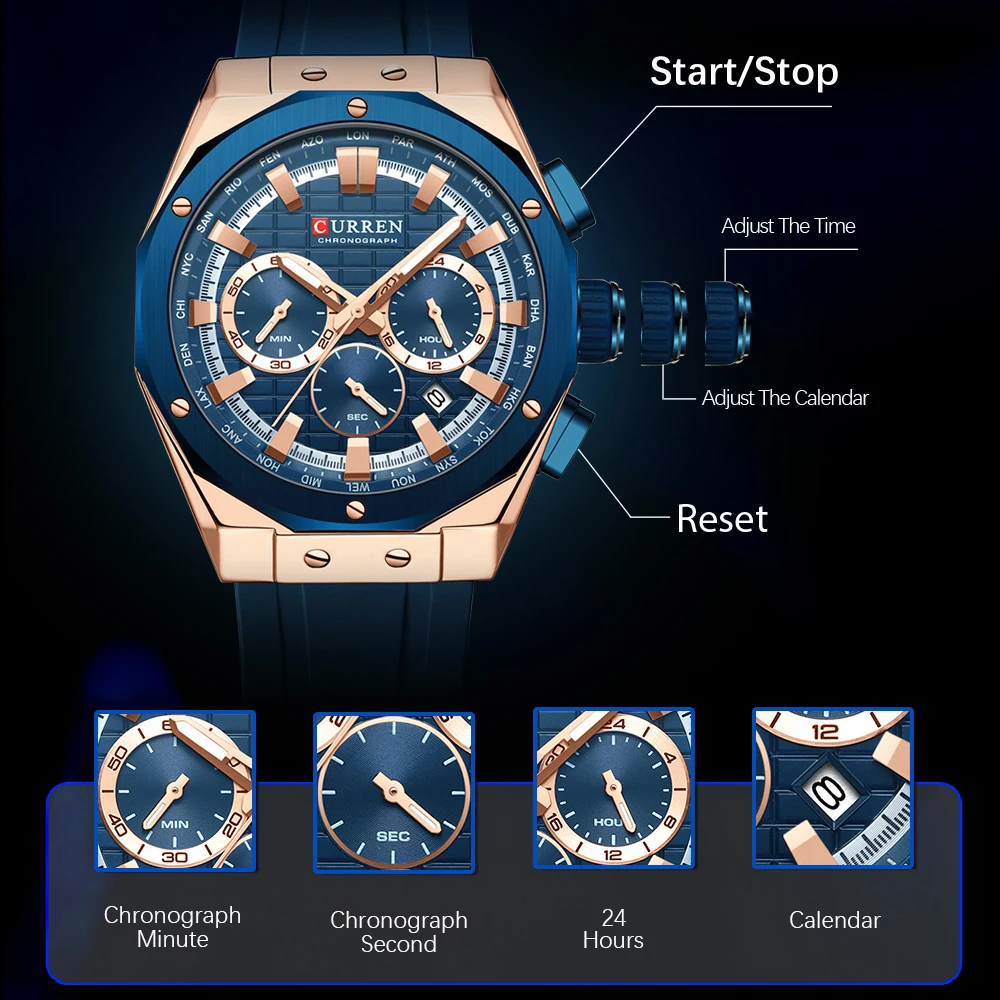 CURREN lüks marka yüksek kalit - Luxury Watch Maker incelemesi ve fiyatı