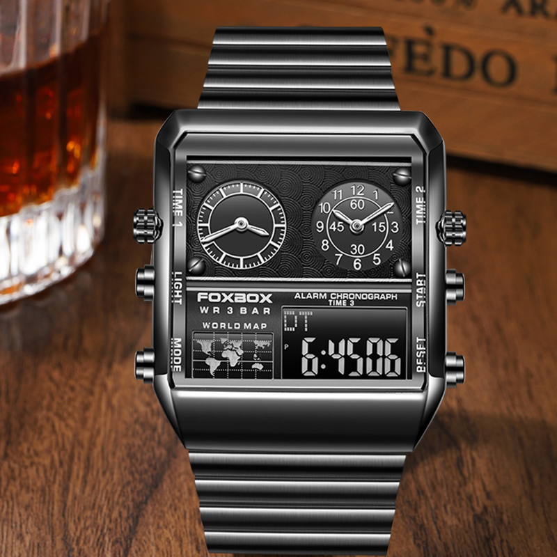 FOXBOX Erkek Saatleri Marka Lü - Luxury Watch Maker incelemesi ve fiyatı