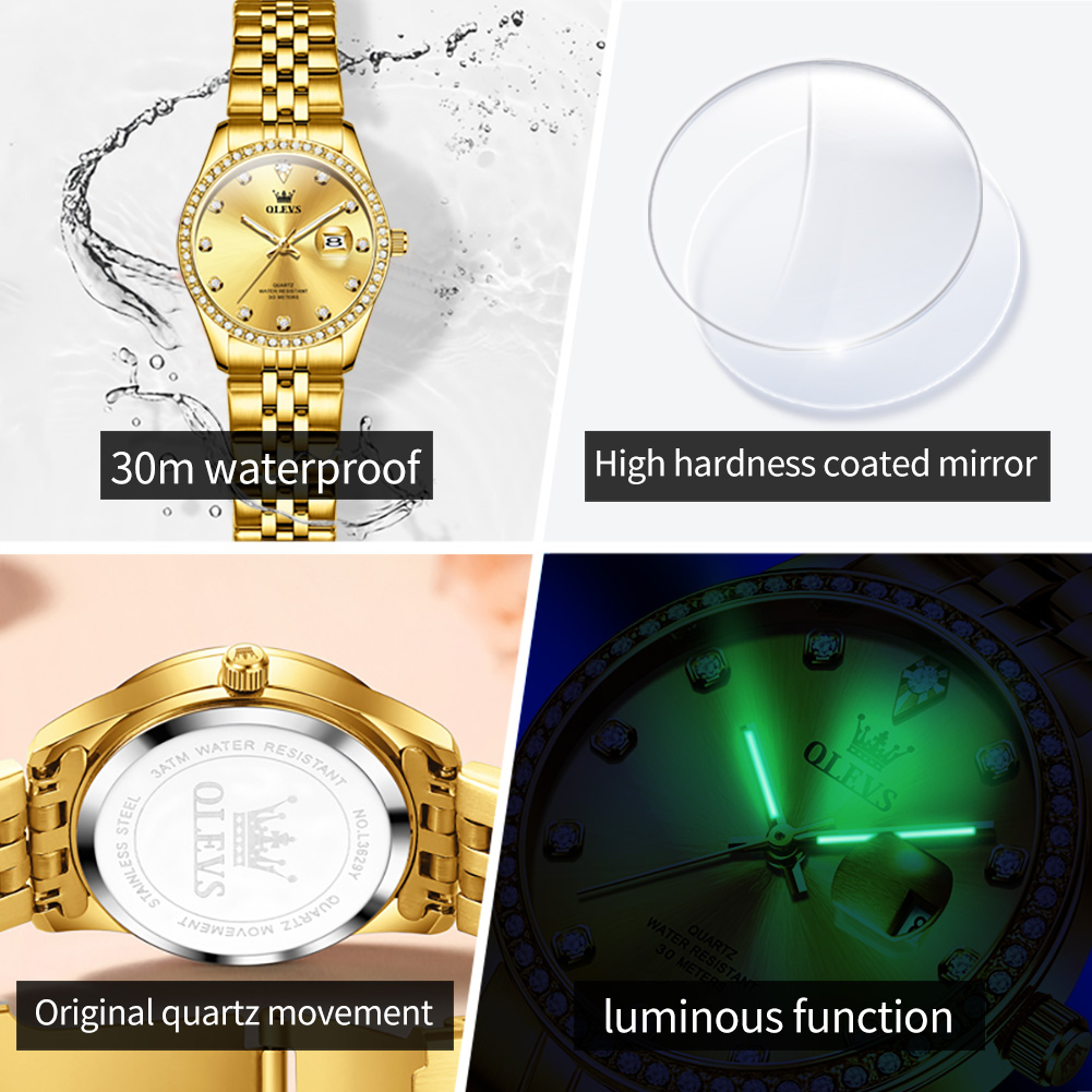 OLEVS En Lüks Zarif Kadınlar i - Luxury Watch Top 10 incelemesi ve fiyatı